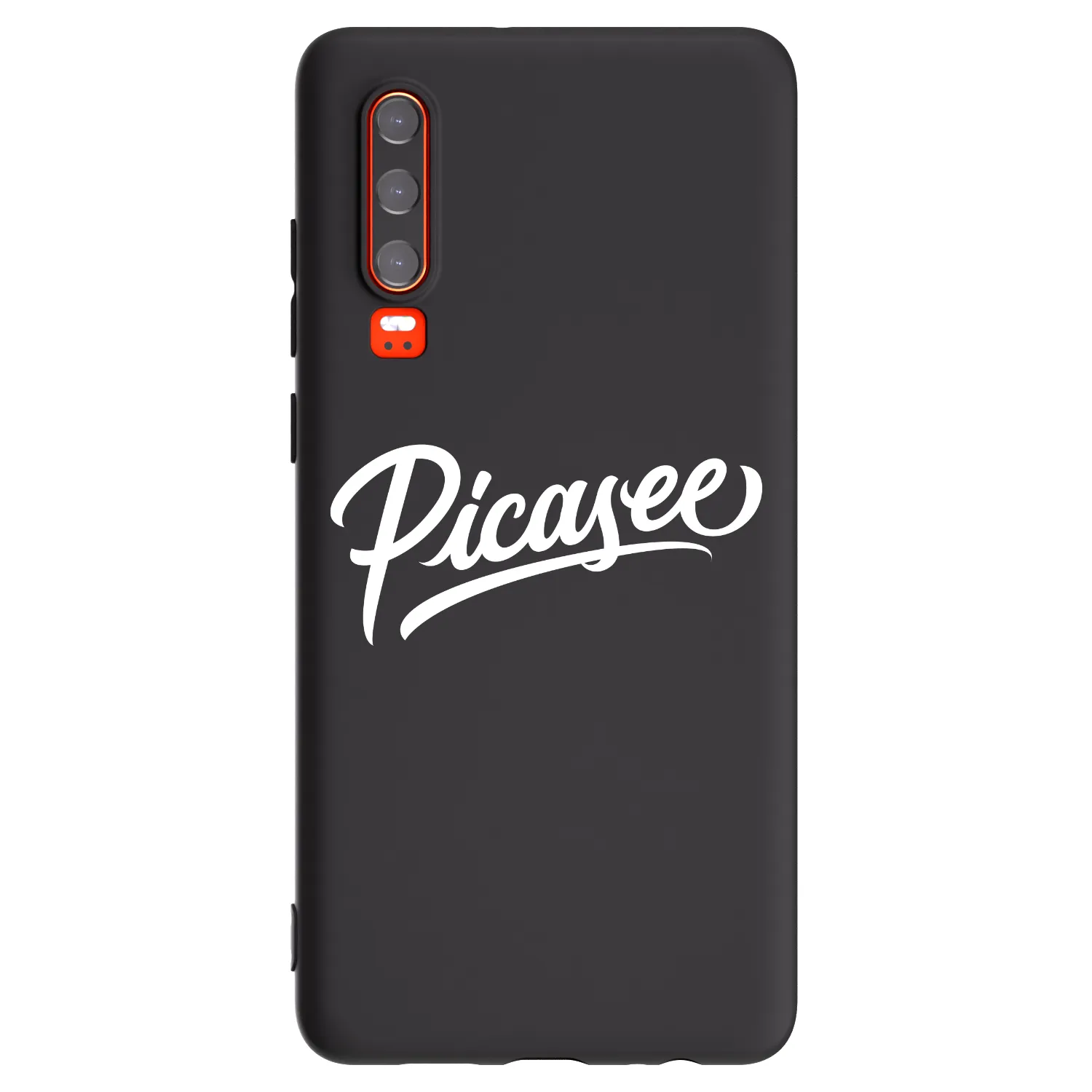 Picasee fekete szilikon tok az alábbi mobiltelefonokra Huawei P30 - Picasee - old logo - white