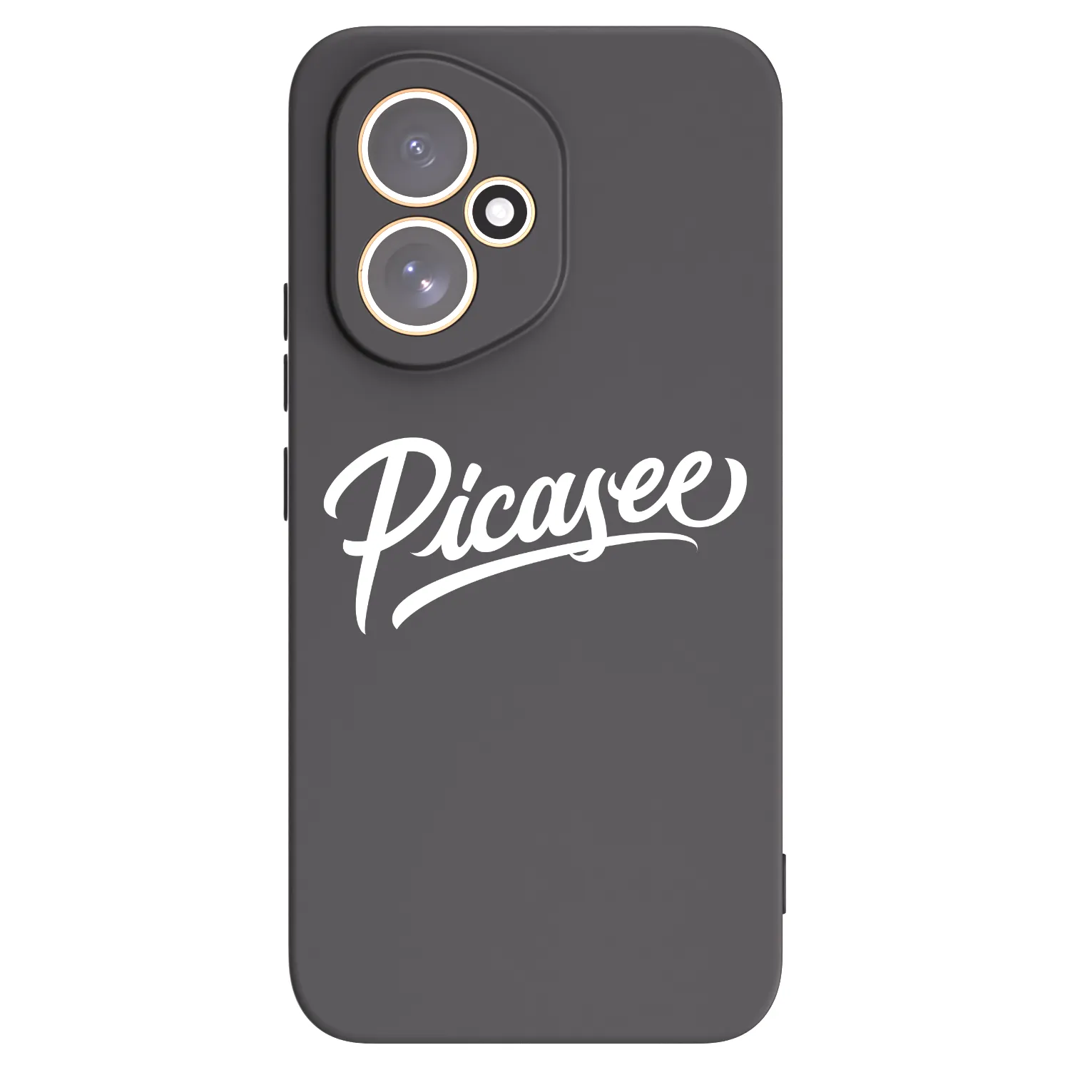 Picasee fekete szilikon tok az alábbi mobiltelefonokra Honor 400 5G - Picasee - old logo - white