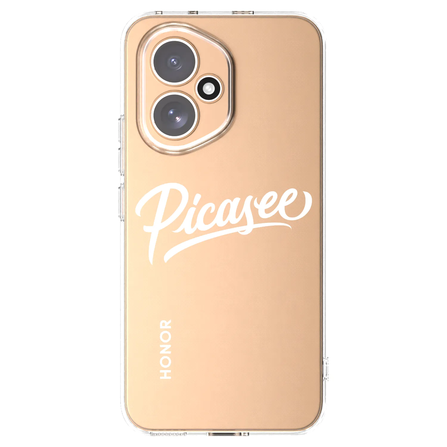 Picasee átlátszó szilikon tok az alábbi mobiltelefonokra Honor 400 5G - Picasee - old logo - white