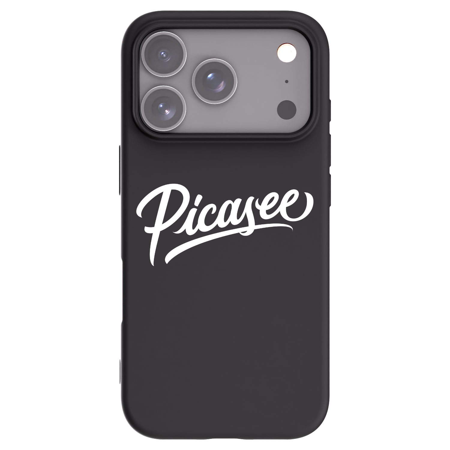 Picasee fekete szilikon tok az alábbi mobiltelefonokra Apple iPhone 17 Pro - Picasee - old logo - white
