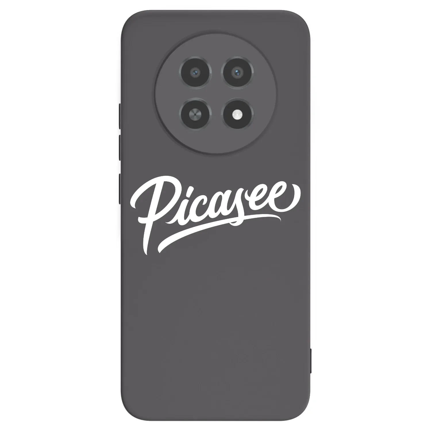 Picasee fekete szilikon tok az alábbi mobiltelefonokra Realme 12X - Picasee - old logo - white