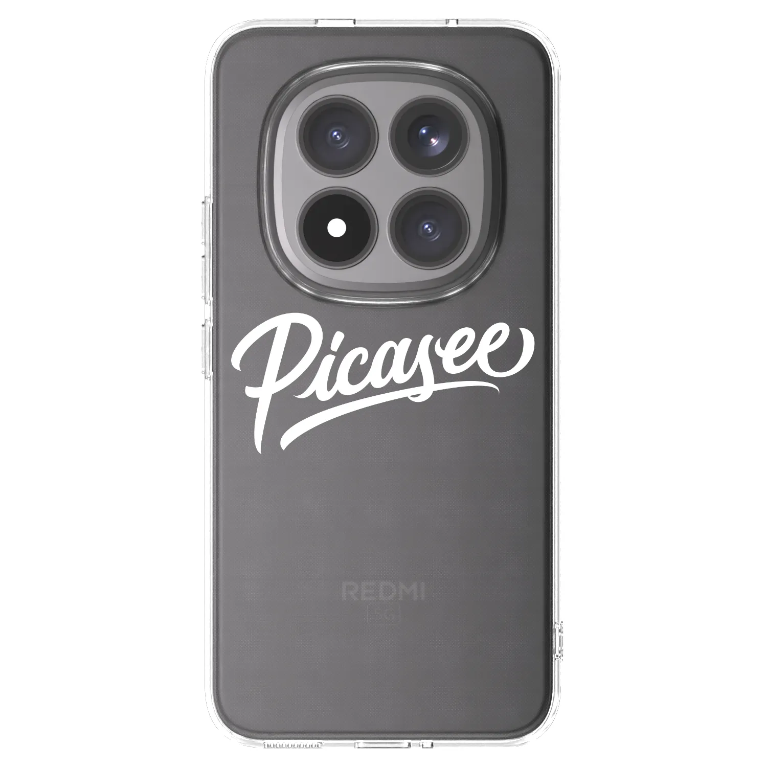 Picasee átlátszó szilikon tok az alábbi mobiltelefonokra Xiaomi Redmi Note 15 Pro+ - Picasee - old logo - white