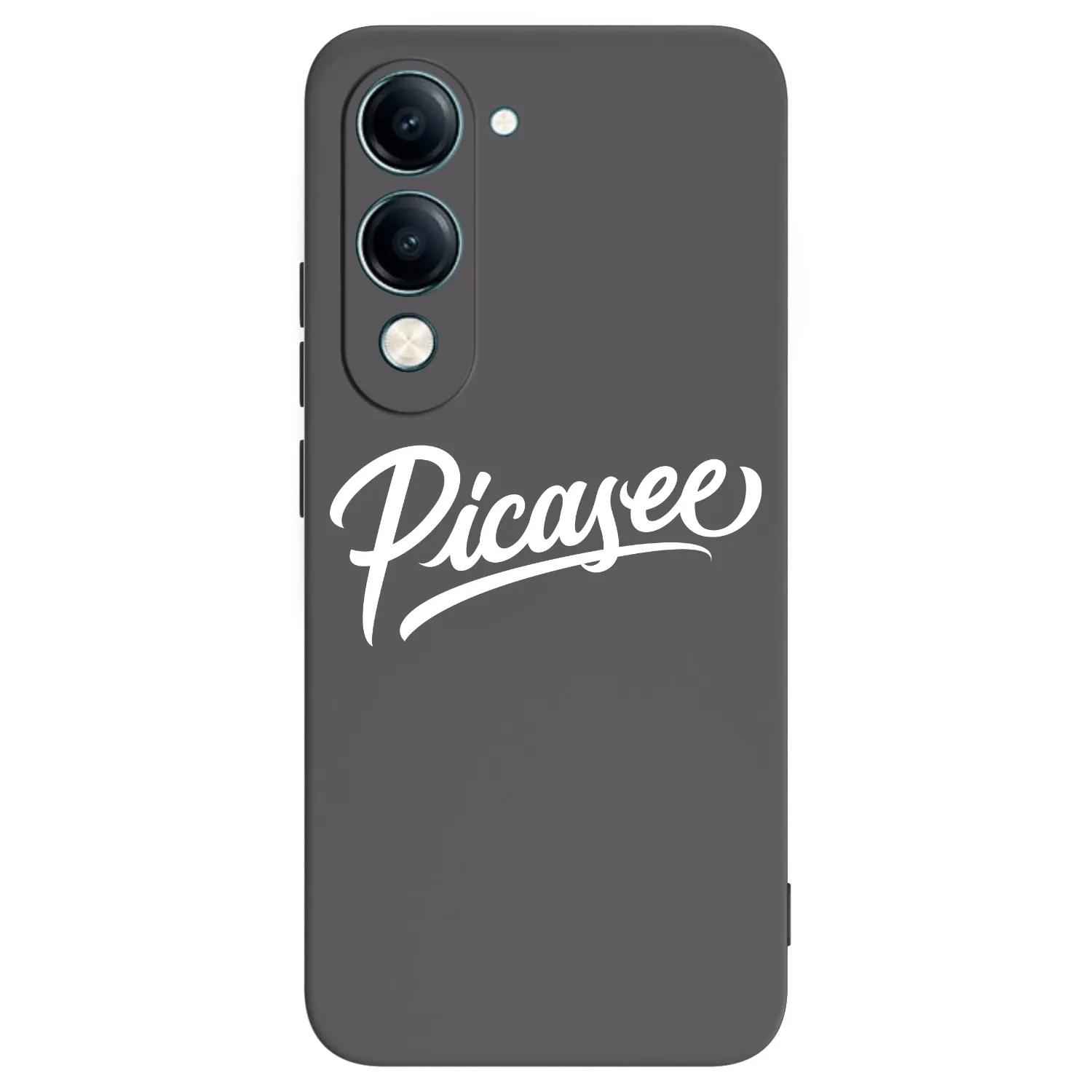 Picasee fekete szilikon tok az alábbi mobiltelefonokra Vivo Y29s 5G - Picasee - old logo - white