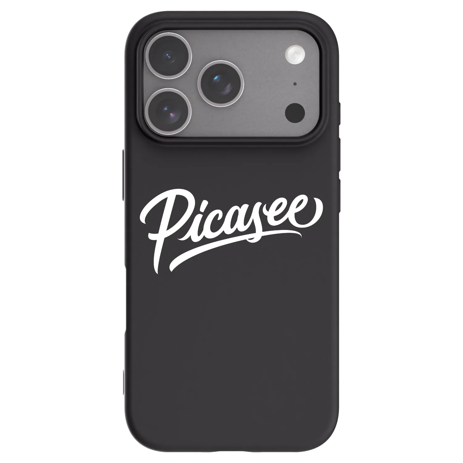 Picasee fekete szilikon tok az alábbi mobiltelefonokra Apple iPhone 18 Pro - Picasee - old logo - white