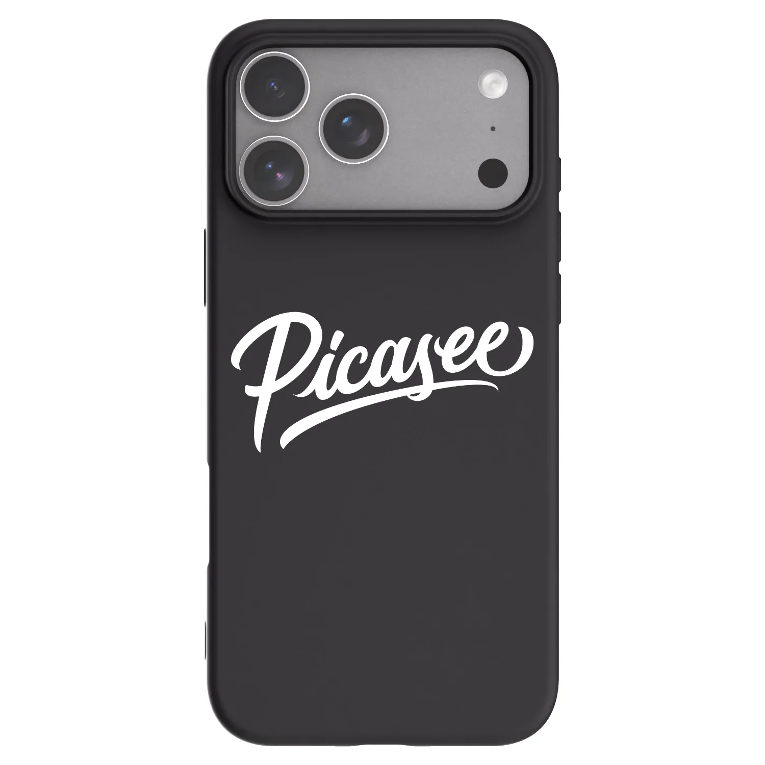 Picasee fekete szilikon tok az alábbi mobiltelefonokra Apple iPhone 18 Pro Max - Picasee - old logo - white