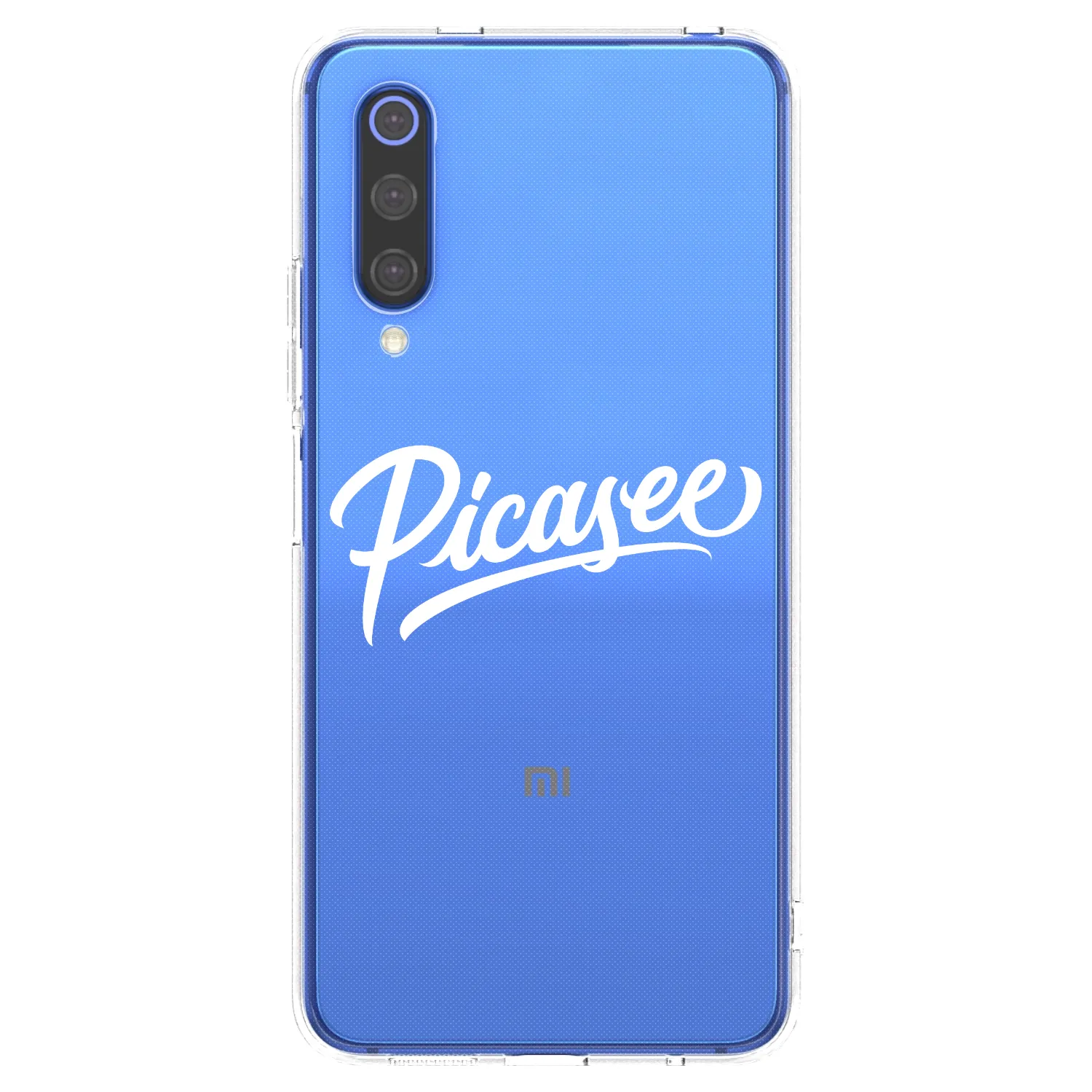 Picasee átlátszó szilikon tok az alábbi mobiltelefonokra Xiaomi Mi 9 SE - Picasee - old logo - white
