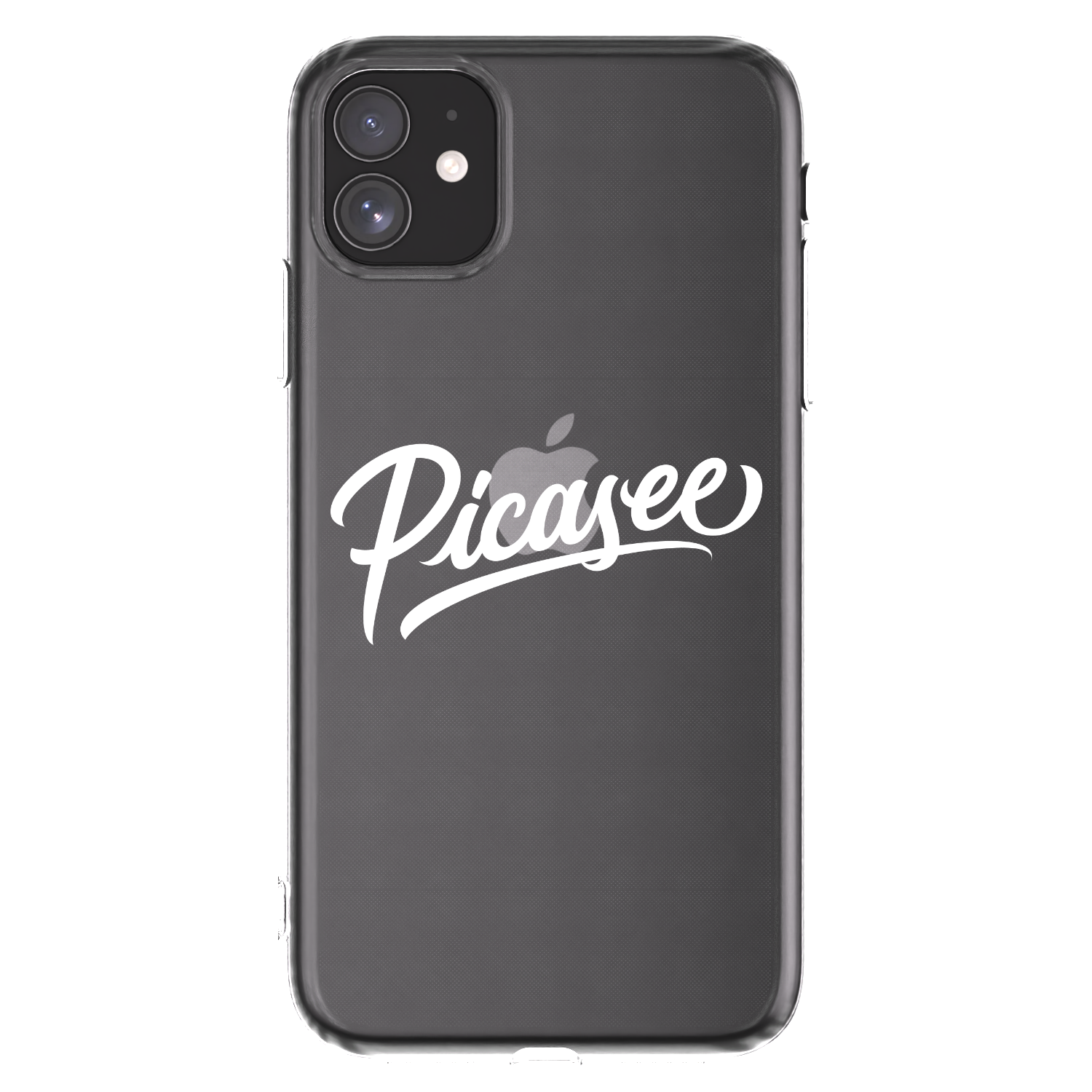 Picasee átlátszó szilikon tok az alábbi mobiltelefonokra Apple iPhone 11 - Picasee - old logo - white