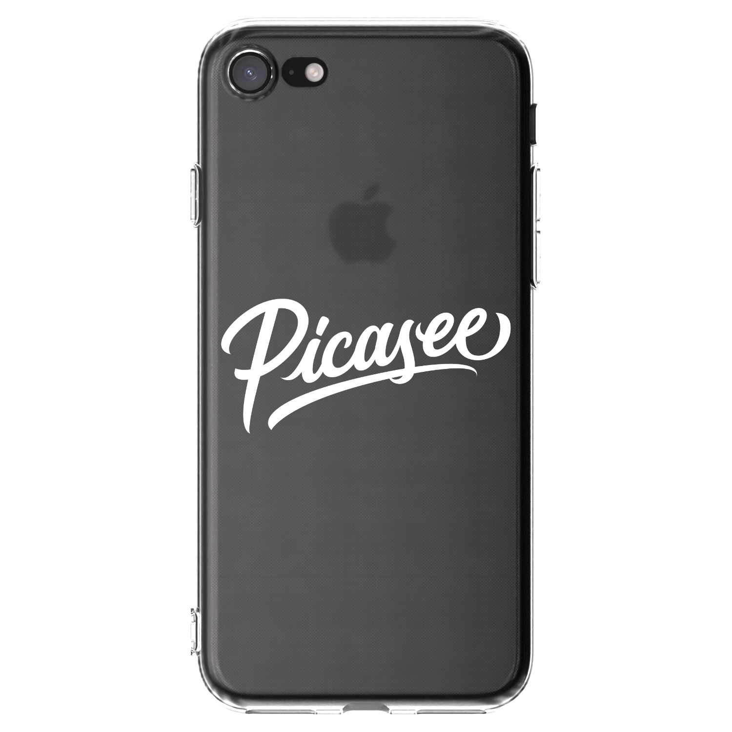 Picasee átlátszó szilikon tok az alábbi mobiltelefonokra Apple iPhone 8 - Picasee - old logo - white