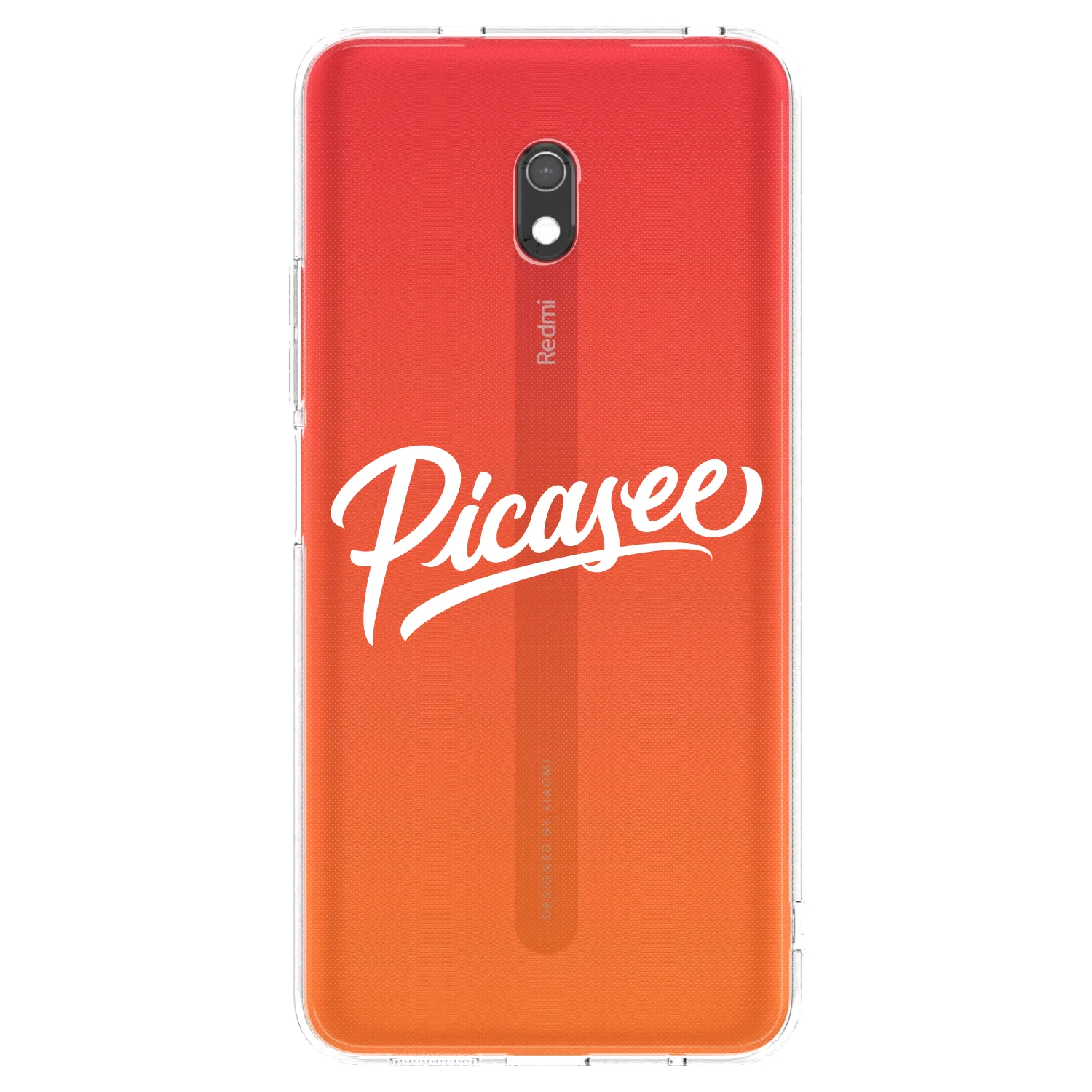 Picasee átlátszó szilikon tok az alábbi mobiltelefonokra Xiaomi Redmi 8A - Picasee - old logo - white