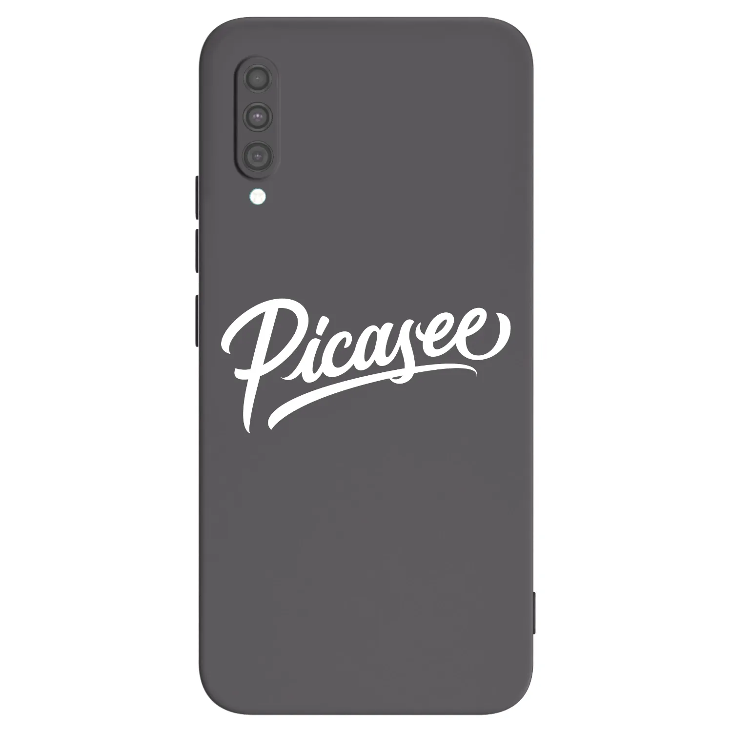 Picasee fekete szilikon tok az alábbi mobiltelefonokra Samsung Galaxy A30s A307F - Picasee - old logo - white