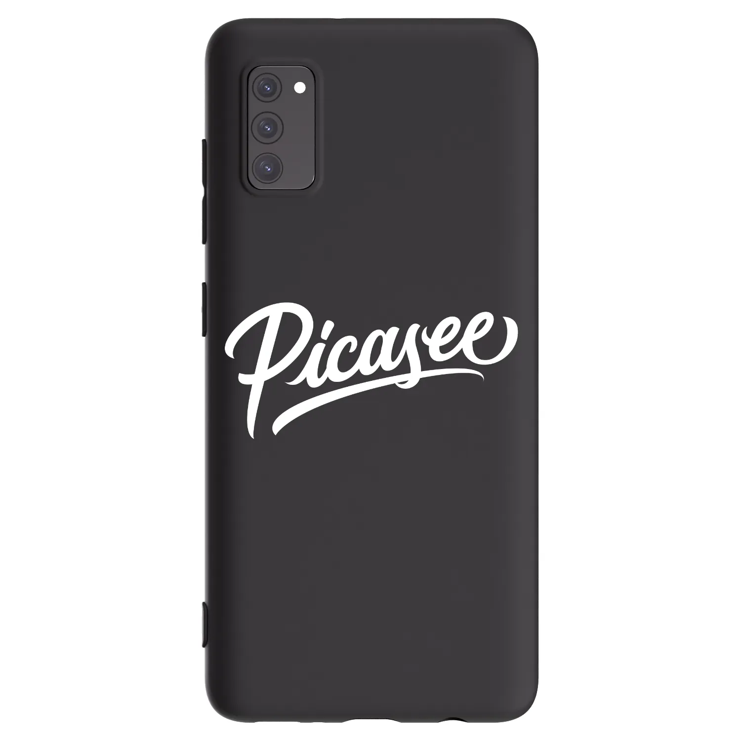 Picasee fekete szilikon tok az alábbi mobiltelefonokra Samsung Galaxy A41 A415F - Picasee - old logo - white