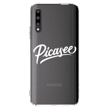 Picasee átlátszó szilikon tok az alábbi mobiltelefonokra Honor 9X Pro - Picasee - old logo - white