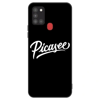 Szilikon tok erre a típusra Samsung Galaxy A21s - Picasee - old logo - white