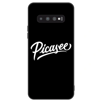 Szilikon tok erre a típusra Samsung Galaxy S10 G973 - Picasee - old logo - white