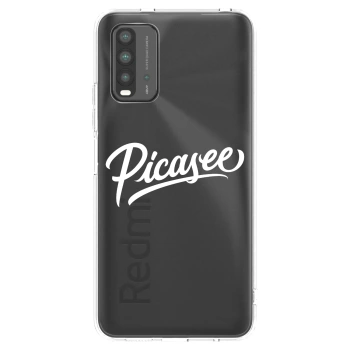Picasee átlátszó szilikon tok az alábbi mobiltelefonokra Xiaomi Redmi 9T - Picasee - old logo - white