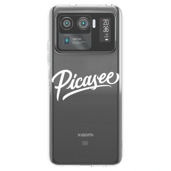 Picasee átlátszó szilikon tok az alábbi mobiltelefonokra Xiaomi Mi 11 Ultra - Picasee - old logo - white