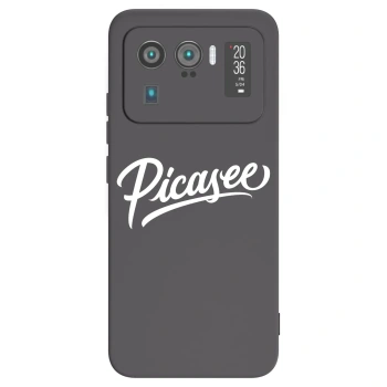 Picasee fekete szilikon tok az alábbi mobiltelefonokra Xiaomi Mi 11 Ultra - Picasee - old logo - white