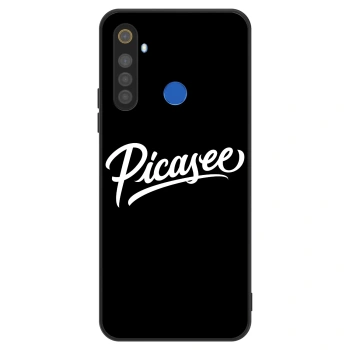 Szilikon tok erre a típusra Realme 5 - Picasee - old logo - white