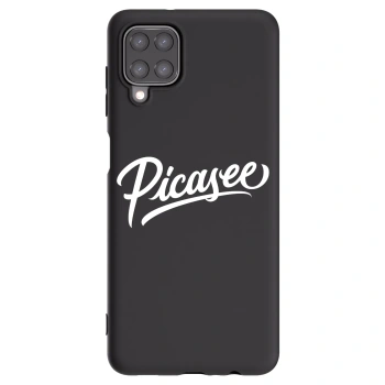 Picasee fekete szilikon tok az alábbi mobiltelefonokra Samsung Galaxy M12 M127F - Picasee - old logo - white