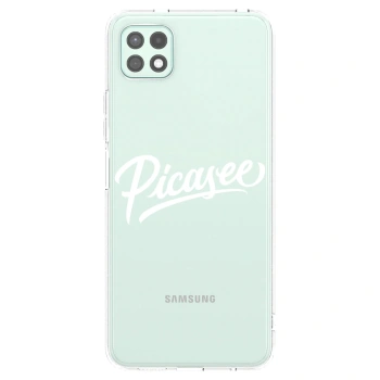 Picasee átlátszó szilikon tok az alábbi mobiltelefonokra Samsung Galaxy A22 A226B 5G - Picasee - old logo - white
