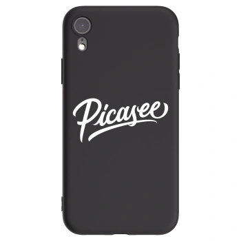 Picasee fekete szilikon tok az alábbi mobiltelefonokra Apple iPhone XR - Picasee - old logo - white