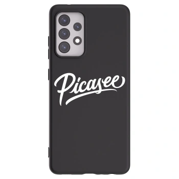 Picasee fekete szilikon tok az alábbi mobiltelefonokra Samsung Galaxy A52s 5G A528B - Picasee - old logo - white