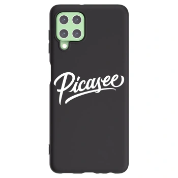 Picasee fekete szilikon tok az alábbi mobiltelefonokra Samsung Galaxy A22 A225F 4G - Picasee - old logo - white