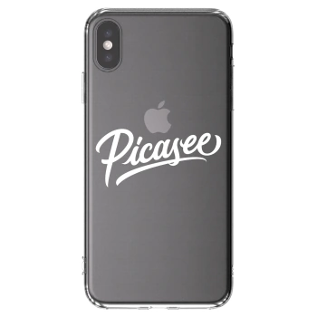 Picasee átlátszó szilikon tok az alábbi mobiltelefonokra Apple iPhone XS Max - Picasee - old logo - white