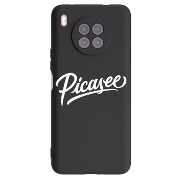 Picasee fekete szilikon tok az alábbi mobiltelefonokra Huawei Nova 8i - Picasee - old logo - white