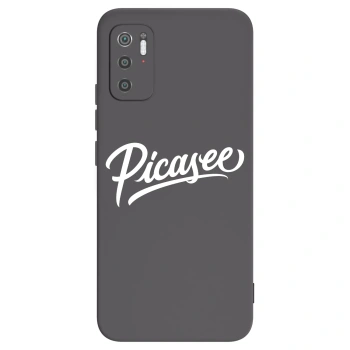 Picasee fekete szilikon tok az alábbi mobiltelefonokra Xiaomi Poco M3 Pro 5G - Picasee - old logo - white