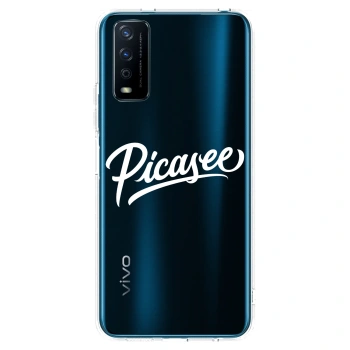 Picasee átlátszó szilikon tok az alábbi mobiltelefonokra Vivo Y11s - Picasee - old logo - white
