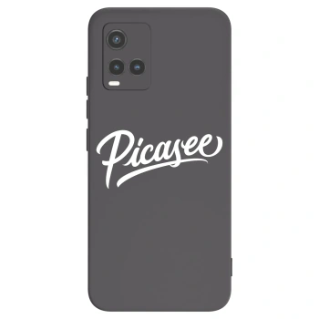 Picasee fekete szilikon tok az alábbi mobiltelefonokra Vivo Y33s - Picasee - old logo - white