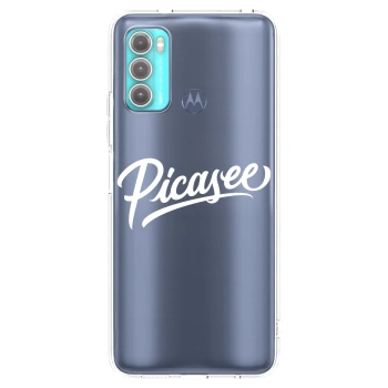 Picasee átlátszó szilikon tok az alábbi mobiltelefonokra Motorola Moto G60 - Picasee - old logo - white