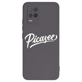 Picasee fekete szilikon tok az alábbi mobiltelefonokra Realme 8 5G - Picasee - old logo - white