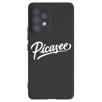 Picasee fekete szilikon tok az alábbi mobiltelefonokra Samsung Galaxy A53 5G A536 - Picasee - old logo - white
