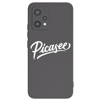 Picasee fekete szilikon tok az alábbi mobiltelefonokra Realme 9 Pro 5G - Picasee - old logo - white