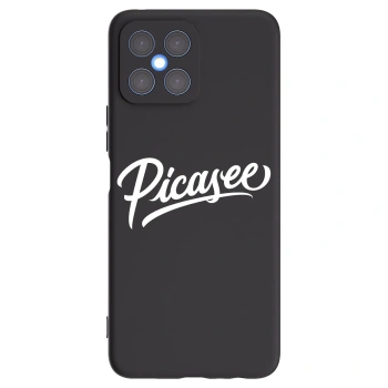 Picasee fekete szilikon tok az alábbi mobiltelefonokra Honor X8 4G - Picasee - old logo - white