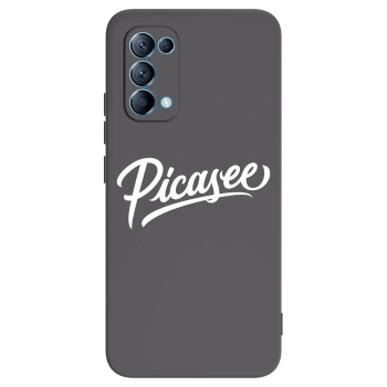 Picasee fekete szilikon tok az alábbi mobiltelefonokra OPPO Reno 5 5G - Picasee - old logo - white