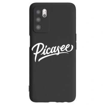 Picasee fekete szilikon tok az alábbi mobiltelefonokra OPPO A16s - Picasee - old logo - white