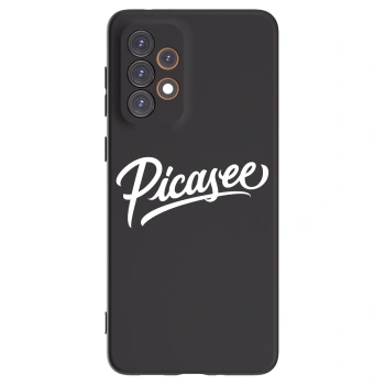 Picasee fekete szilikon tok az alábbi mobiltelefonokra Samsung Galaxy A33 5G A336 - Picasee - old logo - white