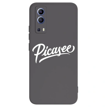 Picasee fekete szilikon tok az alábbi mobiltelefonokra Vivo Y52 5G - Picasee - old logo - white