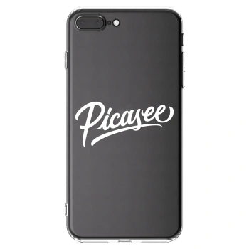 Picasee átlátszó szilikon tok az alábbi mobiltelefonokra Apple iPhone 8 Plus - Picasee - old logo - white