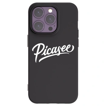 Picasee fekete szilikon tok az alábbi mobiltelefonokra Apple iPhone 14 Pro - Picasee - old logo - white