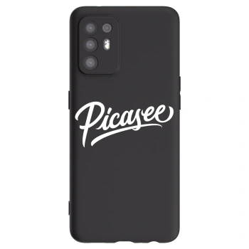 Picasee fekete szilikon tok az alábbi mobiltelefonokra OPPO A94 5G - Picasee - old logo - white