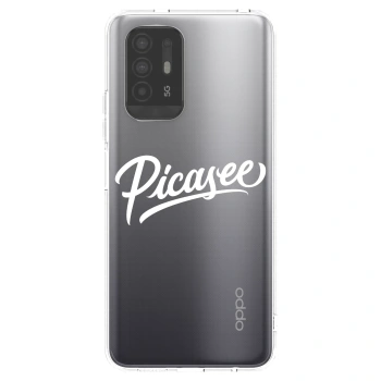 Picasee átlátszó szilikon tok az alábbi mobiltelefonokra OPPO A94 5G - Picasee - old logo - white