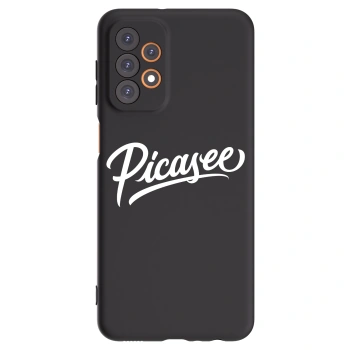Picasee fekete szilikon tok az alábbi mobiltelefonokra Samsung Galaxy A23 A236B 5G - Picasee - old logo - white