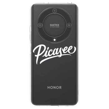 Picasee átlátszó szilikon tok az alábbi mobiltelefonokra Honor Magic5 Lite 5G - Picasee - old logo - white