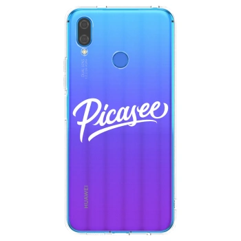 Picasee átlátszó szilikon tok az alábbi mobiltelefonokra Huawei Nova 3i - Picasee - old logo - white