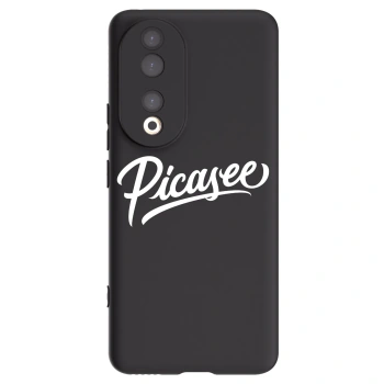 Picasee fekete szilikon tok az alábbi mobiltelefonokra Honor 90 5G - Picasee - old logo - white