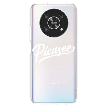 Picasee átlátszó szilikon tok az alábbi mobiltelefonokra Honor Magic4 Lite 5G - Picasee - old logo - white